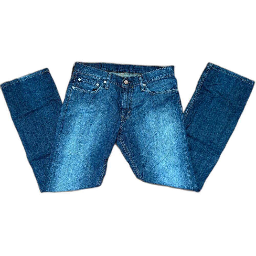 Levi's Men's 514 Staight Leg Blue Jeans 32x32 100% Cotton